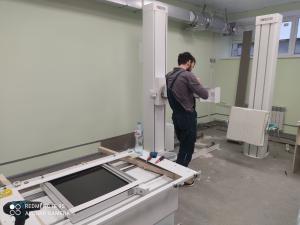 В Белинской больнице начался монтаж нового рентгенологического оборудования